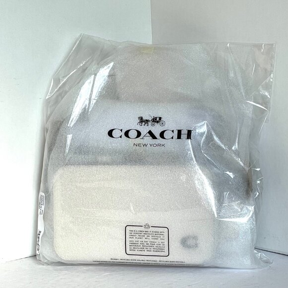 Coach Charter Slim Crossbody Bag White Leather Round Pouch CC070 ORG PKG - Picture 3 of 10
